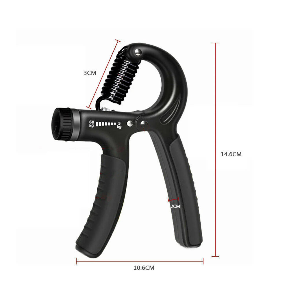 Hand Grip Adjustable Trainer Gripper Strengthener Gym Strength Exerciser