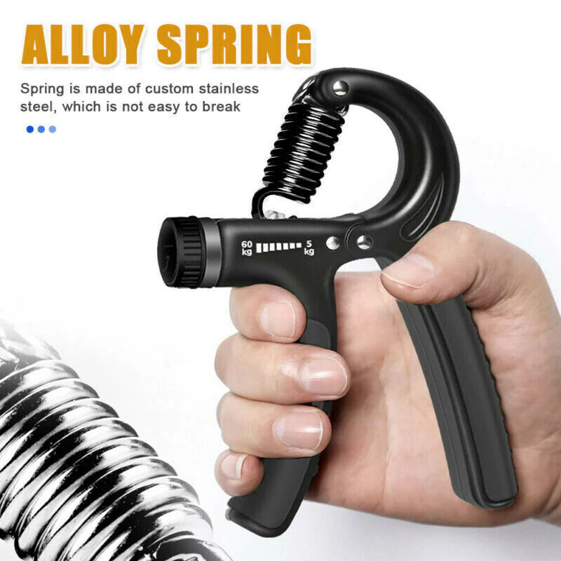 Hand Grip Adjustable Trainer Gripper Strengthener Gym Strength Exerciser
